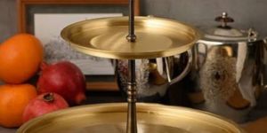 Brass Round Cake Stand