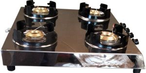 Homestone 4 Burner Stainless Steel Manual Gas Stove