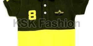 Printed Kids Cotton Polo T Shirt