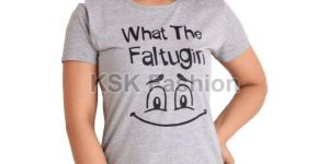 Womens Cotton Round Neck T-Shirt