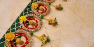 Embroidered Parrot Door Toran