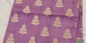 Purple Turquoise Border Matka Silk Saree