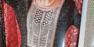 Rayon Bandhani Dress Material