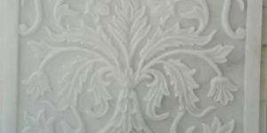Glossy White Marble Jali