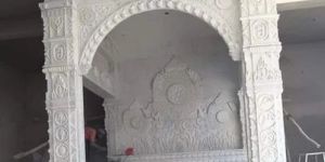 White Jain Marble Vedi