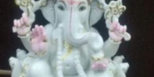White Marble Ganesha Statue