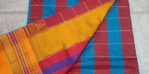 Temple Border Patti Patti Saree