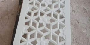 Rectangular White Marble Jali