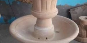 Stone Khatu Teak Wall Water Fountain