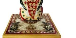 Marble Chowki Ganesha Statue