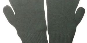 Children Green Cotton Hand Gloves