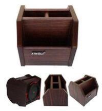 Wooden Office Pen Holder