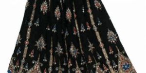 Gypsy Crown Black Sequin Long Skirts