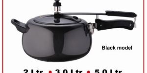Pressure Cooker with Black Lid