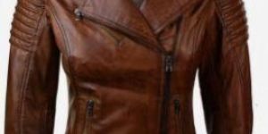 Women Brown Leather Jacket