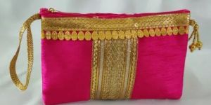 Raw Silk Pouches