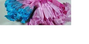 Solid Coloured Sari Silk Thrums