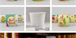 75ml Paricott Printed Paper Cup