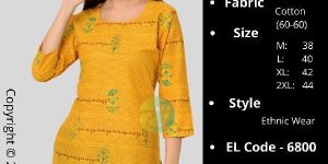 EPILOG Sun Flower Print Tunic Top