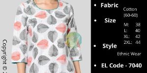 EPILOG Women Printed Straight Tunic Top