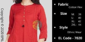 EPILOG Women's Solid Straight Tunic Top