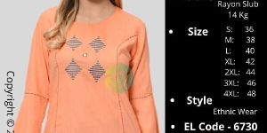 EPILOG Zari Sqaured Flaired Sleeves Tunic Top