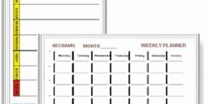 Week Planners, Weekly Planners