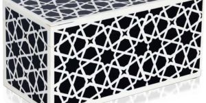 Zellij Black & White Decorative Box