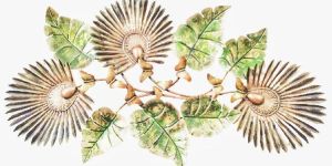 Butterfly Flower Leaf Abstract Wall Decor