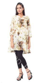 Unique Design Digital Print Flared Top