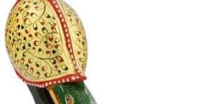 Wooden Peacock Statue