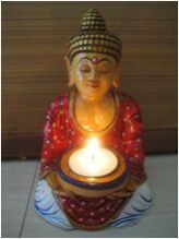 Wooden Tea Light Candle