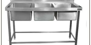 Three Sink Dish Washing Unit