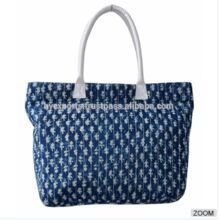 Indigo Color Block Printed Quilted Cotton Sheeting