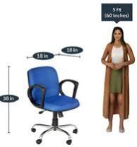 Blue Computer Revolving Chair