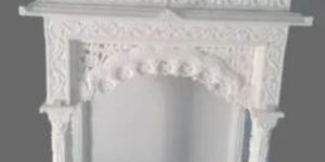 White Marble Engraved Temple