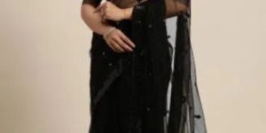 Net Embroidered Saree