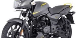 Black Bajaj Pulsar Motorcycle