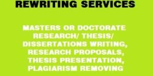 Thesis Writing Services