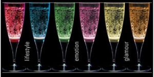 LED Champagne Glass