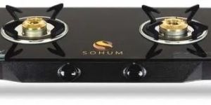 Two Burner PNG Glass Gas Stove