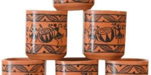Clay Warli Timpali Square Cup Set
