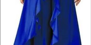 Designer Long Ruffle Plazo Skirt