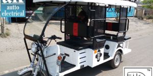 Battery operated six seater E -rickshaw for