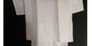 KIA WHITE COTTON KURTA PAJAMA SET FOR KIDS AGE 8 YRS