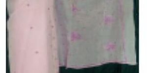 PINK LUCKNOWI CHIKAN SAREE