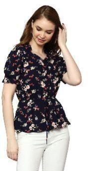 Ladies Printed Rayon Top