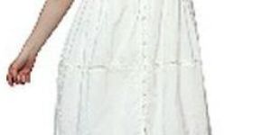 Ladies Voile Flared Dress with Pintucks