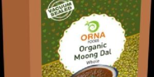 ORNA Organic Moong Dal Whole Vacuum Packed 500g