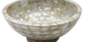 White Mother of Pearl Bowl